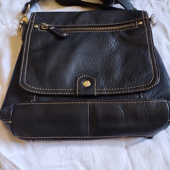 Vintage Fossil black crossbody bag - Picture 2 of 10